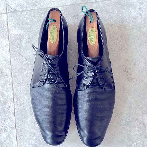 Authentic Salvatore Ferragamo Men’s Lace Black Dress Shoes main image 5